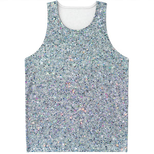 Diamond Glitter Artwork Print (NOT Real Glitter) Men's Tank Top