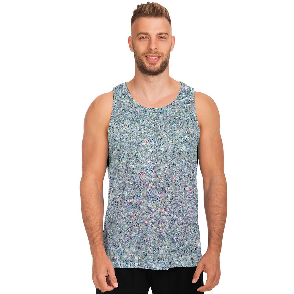 Diamond Glitter Artwork Print (NOT Real Glitter) Men's Tank Top