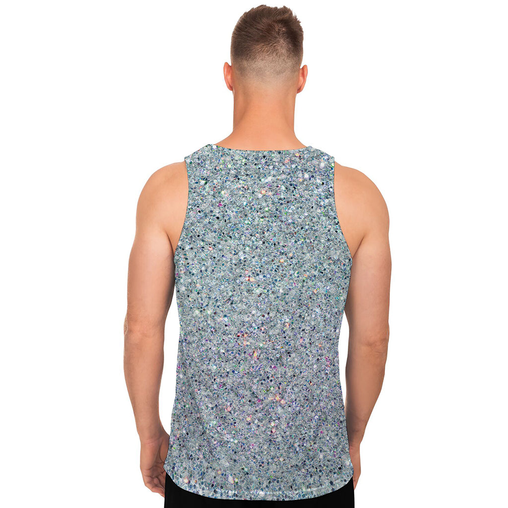 Diamond Glitter Artwork Print (NOT Real Glitter) Men's Tank Top