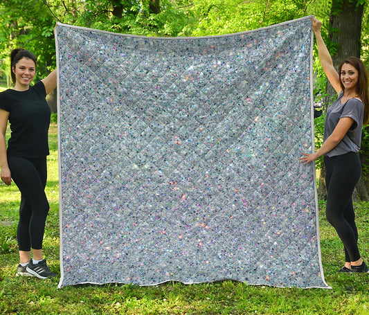 Diamond Glitter Artwork Print (NOT Real Glitter) Quilt