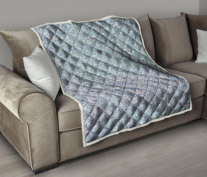 Diamond Glitter Artwork Print (NOT Real Glitter) Quilt