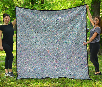 Diamond Glitter Artwork Print (NOT Real Glitter) Quilt