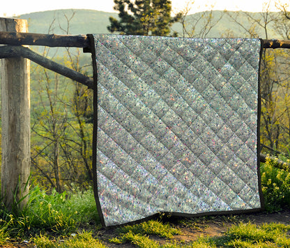 Diamond Glitter Artwork Print (NOT Real Glitter) Quilt