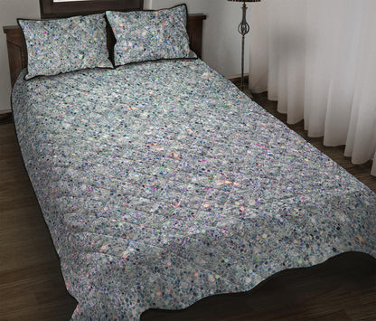 Diamond Glitter Artwork Print (NOT Real Glitter) Quilt Bed Set