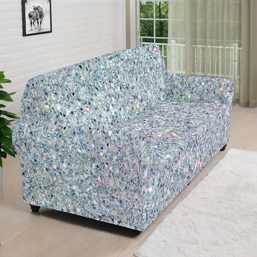 Diamond Glitter Artwork Print (NOT Real Glitter) Sofa Cover