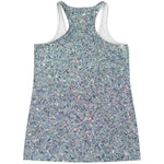 Diamond Glitter Artwork Print (NOT Real Glitter) Women's Racerback Tank Top