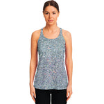 Diamond Glitter Artwork Print (NOT Real Glitter) Women's Racerback Tank Top