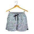 Diamond (NOT Real) Glitter Print Women's Shorts