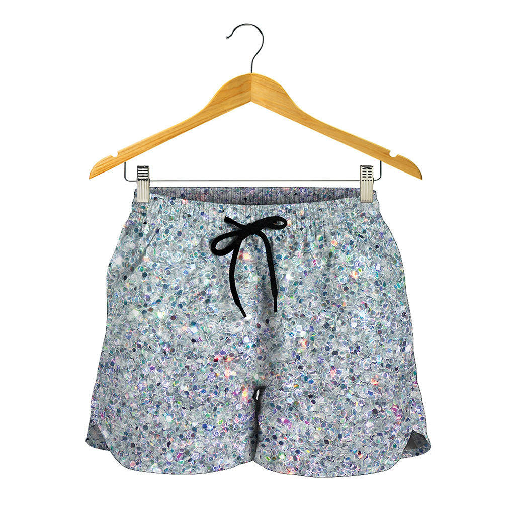 Diamond Glitter Artwork Print (NOT Real Glitter) Women's Shorts