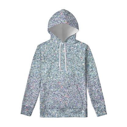 Diamond Glitter Artwork Print Pullover Hoodie