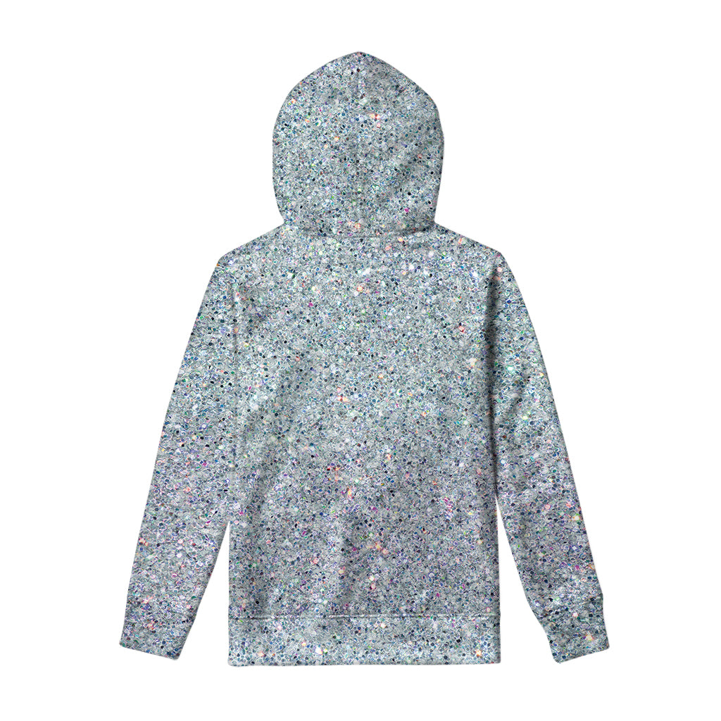 Diamond Glitter Artwork Print Pullover Hoodie