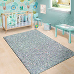 Diamond Glitter Texture Print Area Rug