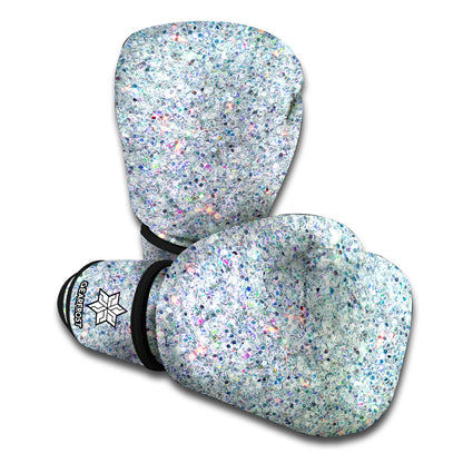 Diamond Glitter Texture Print Boxing Gloves