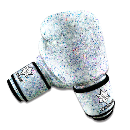 Diamond Glitter Texture Print Boxing Gloves