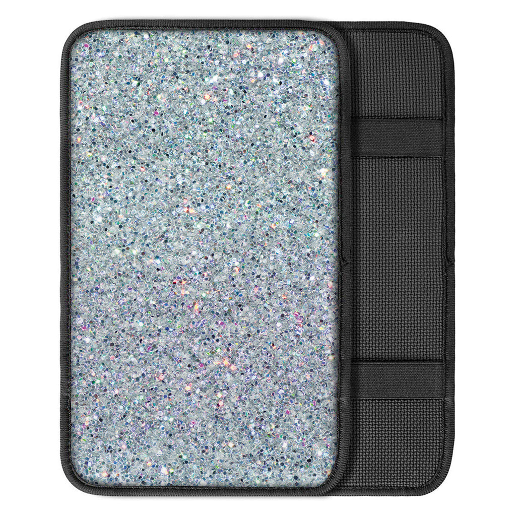 Diamond Glitter Texture Print Car Center Console Cover