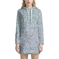 Diamond (NOT Real) Glitter Print Pullover Hoodie Dress