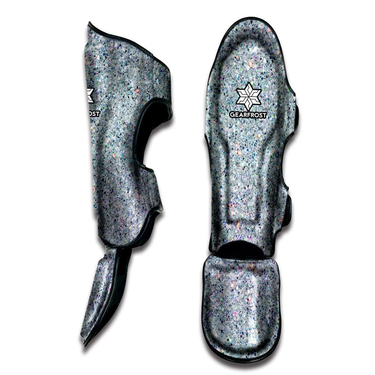 Diamond Glitter Texture Print Muay Thai Shin Guard