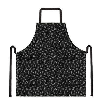 Diamond Pattern Print Apron