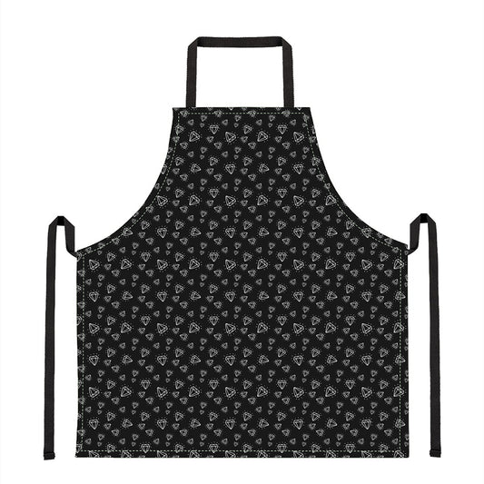 Diamond Pattern Print Apron