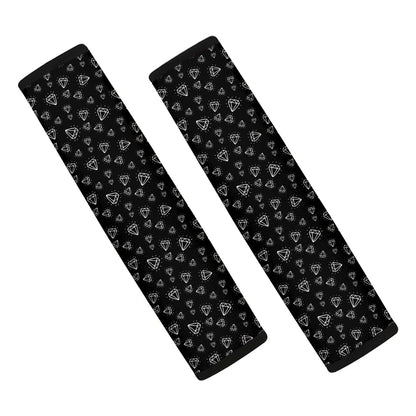 Diamond Pattern Print Car Seat Belt Covers