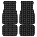 Diamond Pattern Print Front and Back Car Floor Mats