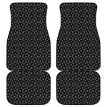 Diamond Pattern Print Front and Back Car Floor Mats