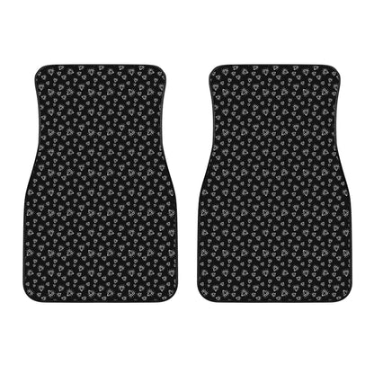Diamond Pattern Print Front Car Floor Mats