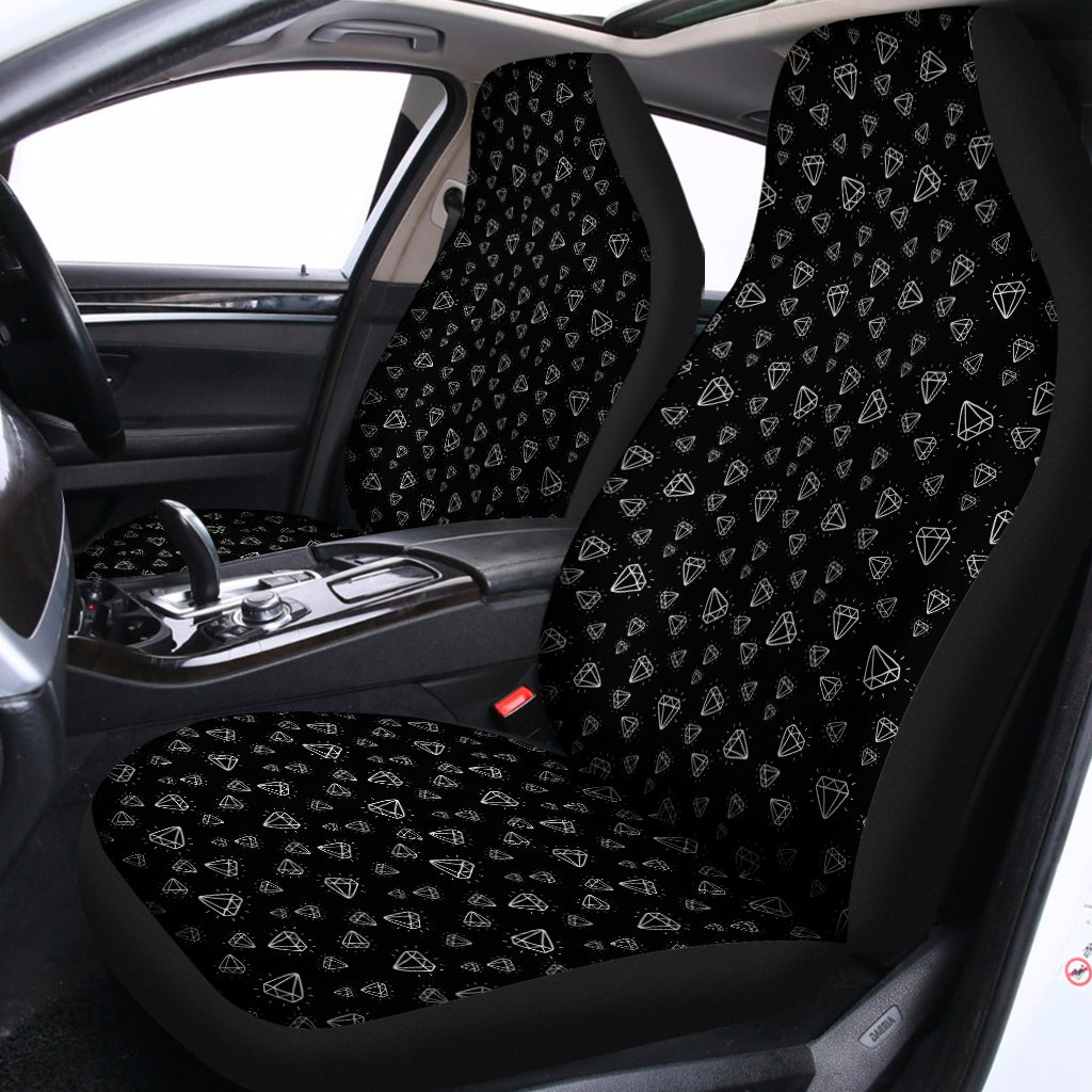 Diamond Pattern Print Universal Fit Car Seat Covers