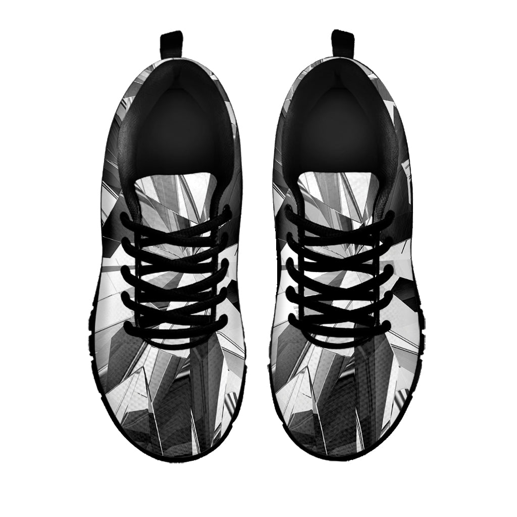 Diamond Print Black Sneakers