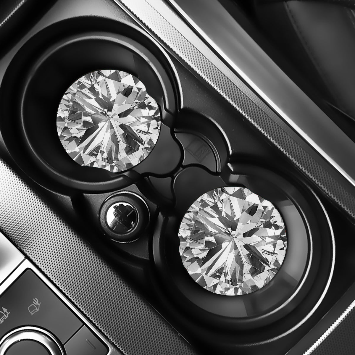 Diamond Print Car Coasters