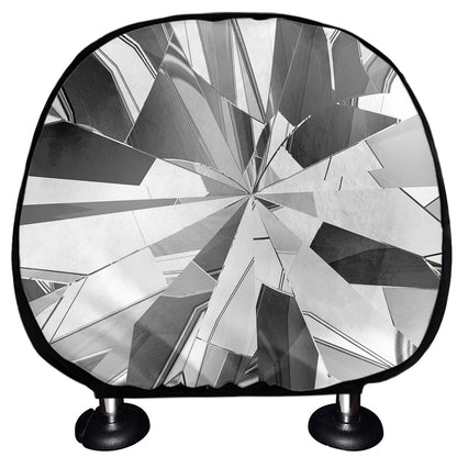 Diamond Print Car Headrest Covers