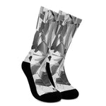 Diamond Print Crew Socks
