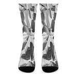 Diamond Print Crew Socks