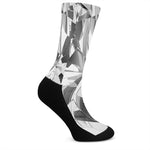 Diamond Print Crew Socks