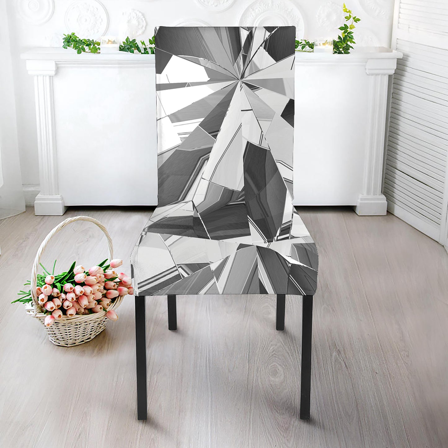 Diamond Print Dining Chair Slipcover