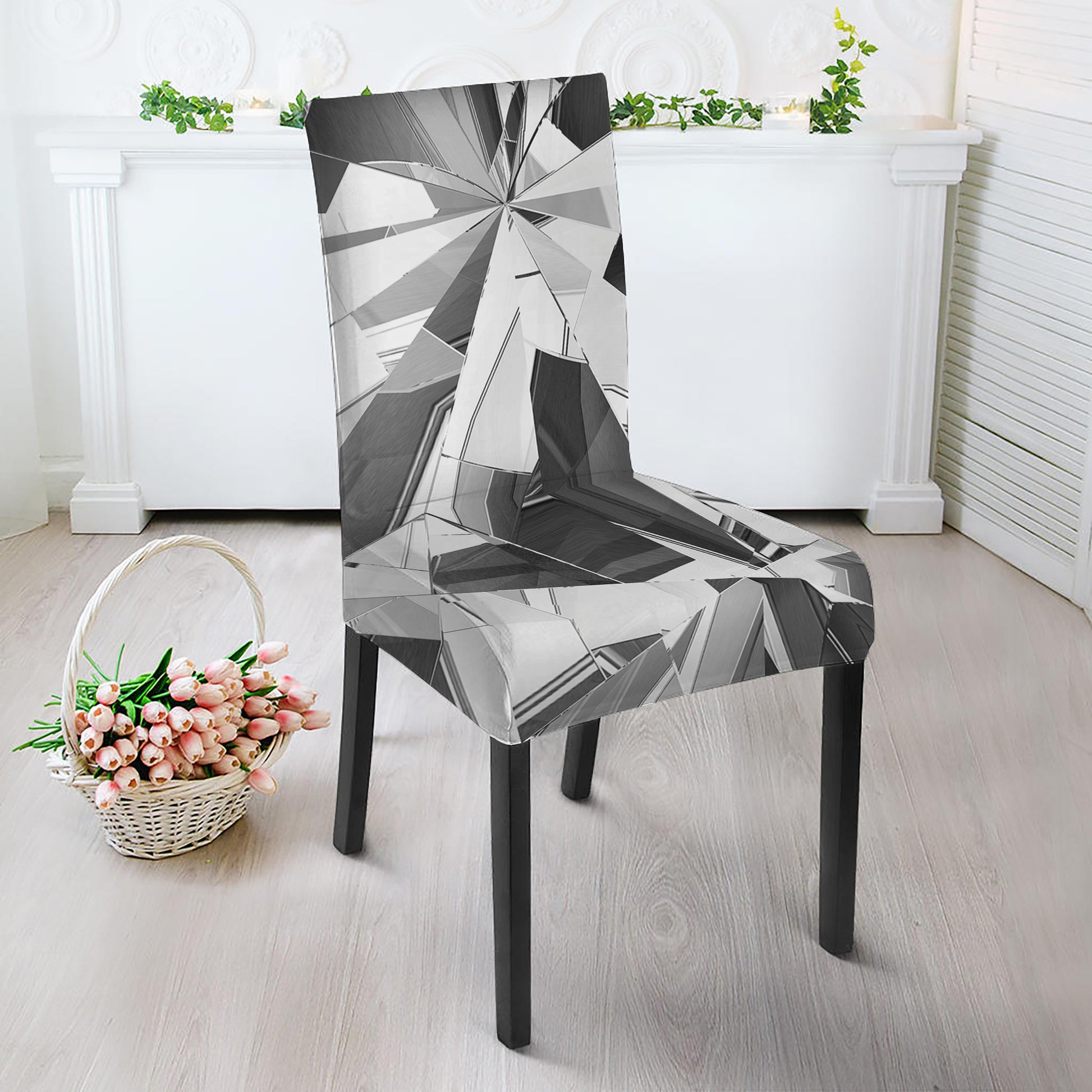 Diamond Print Dining Chair Slipcover