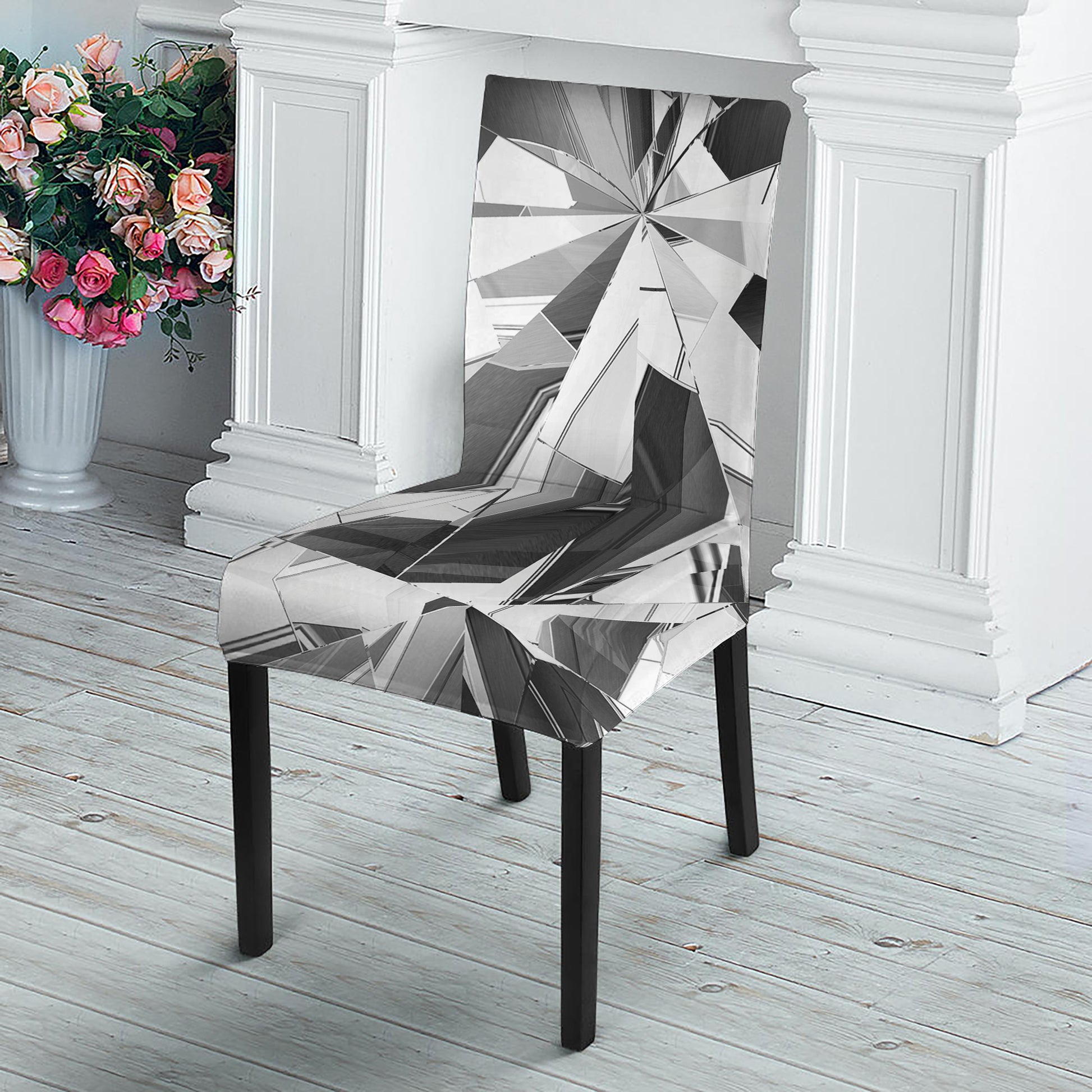 Diamond Print Dining Chair Slipcover