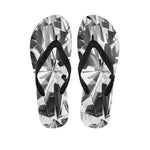 Diamond Print Flip Flops