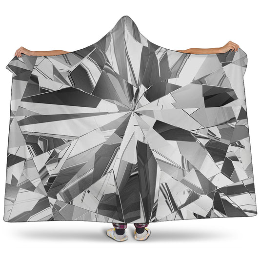 Diamond Print Hooded Blanket