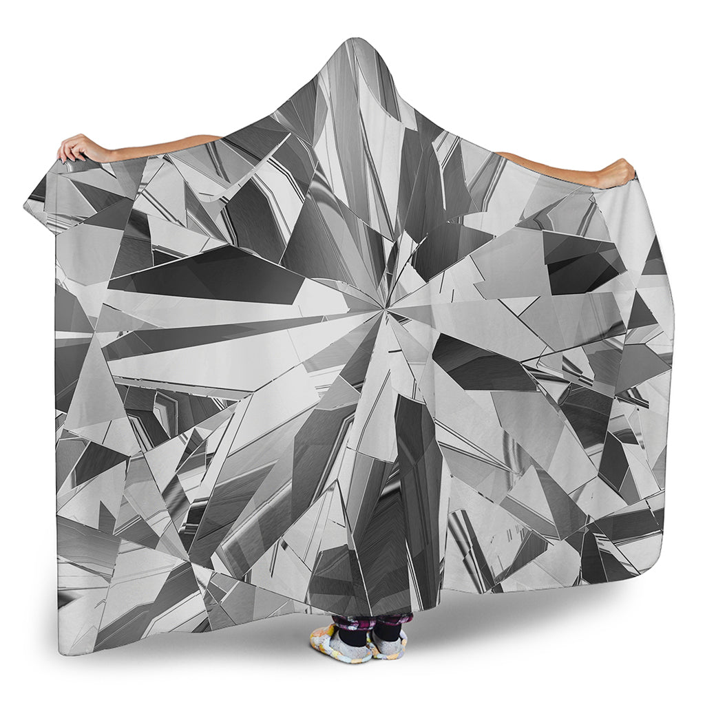 Diamond Print Hooded Blanket