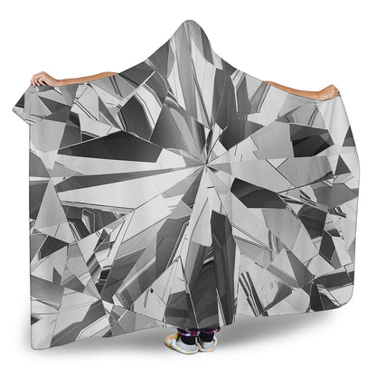Diamond Print Hooded Blanket