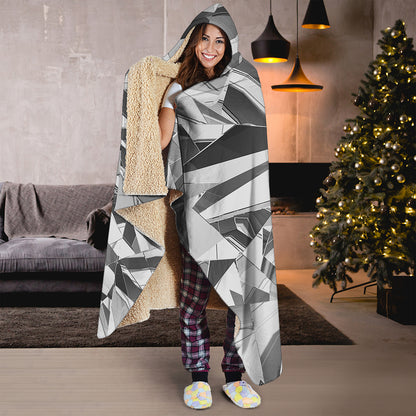 Diamond Print Hooded Blanket