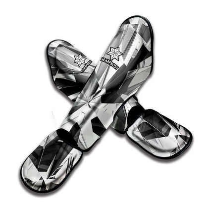 Diamond Print Muay Thai Shin Guard
