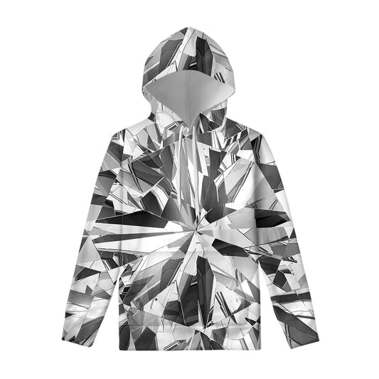 Diamond Print Pullover Hoodie