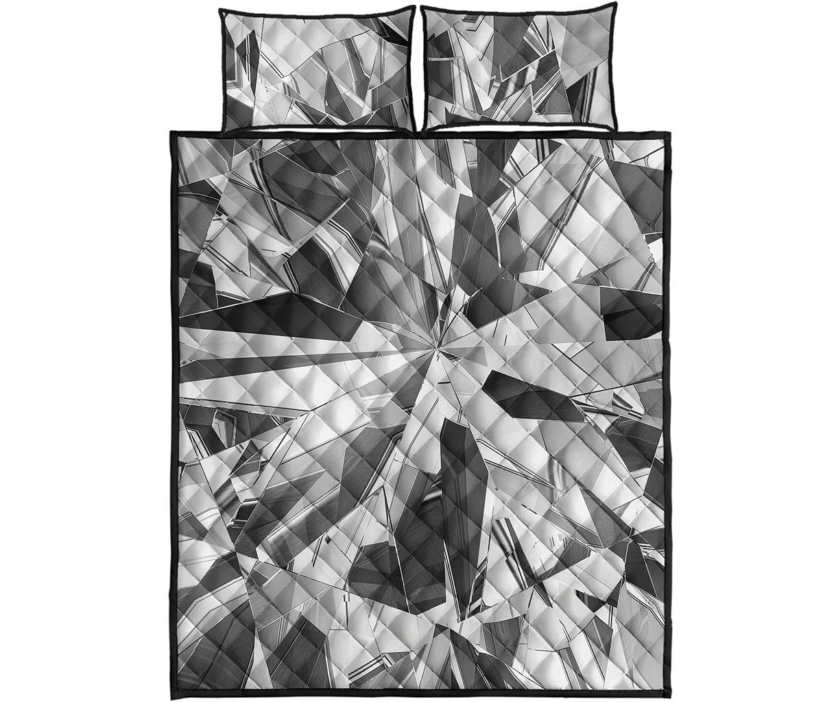 Diamond Print Quilt Bed Set