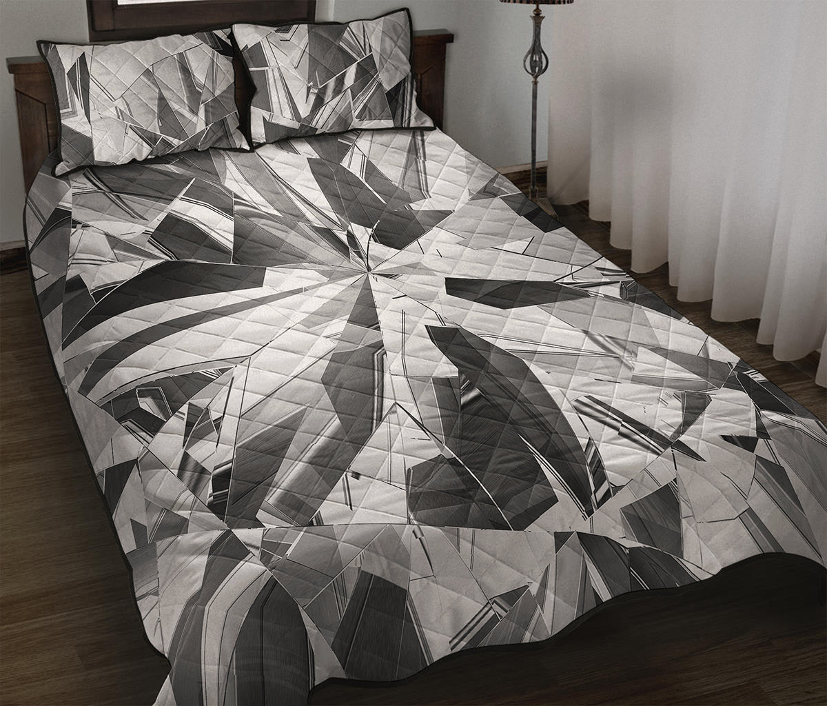 Diamond Print Quilt Bed Set