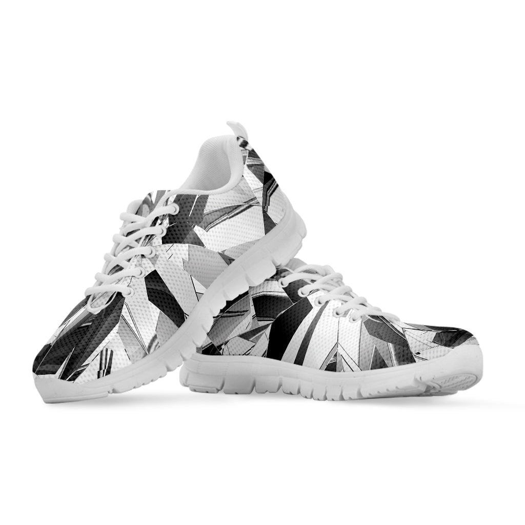 Diamond Print White Sneakers