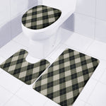 Diamond Shapes Argyle Pattern Print 3 Piece Bath Mat Set