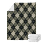 Diamond Shapes Argyle Pattern Print Blanket