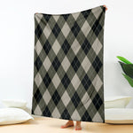 Diamond Shapes Argyle Pattern Print Blanket